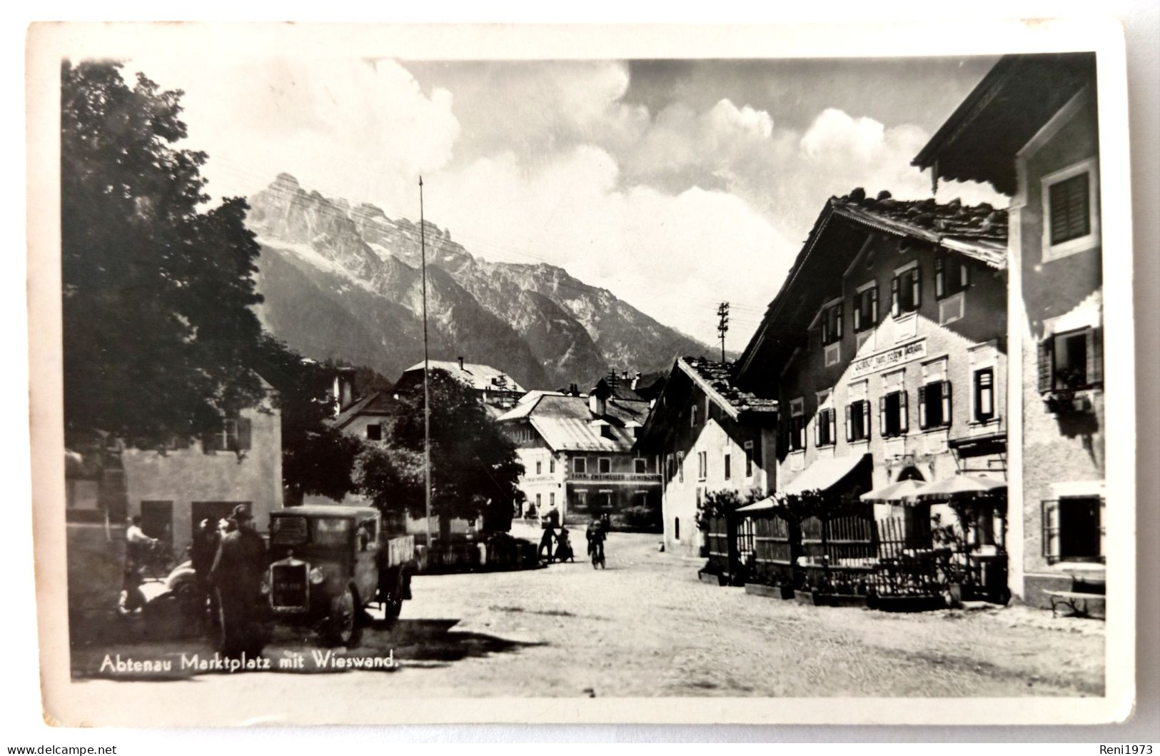 Abtenau, Marktplatz Mit Wieswand, Lastwagen, 1954 - Abtenau