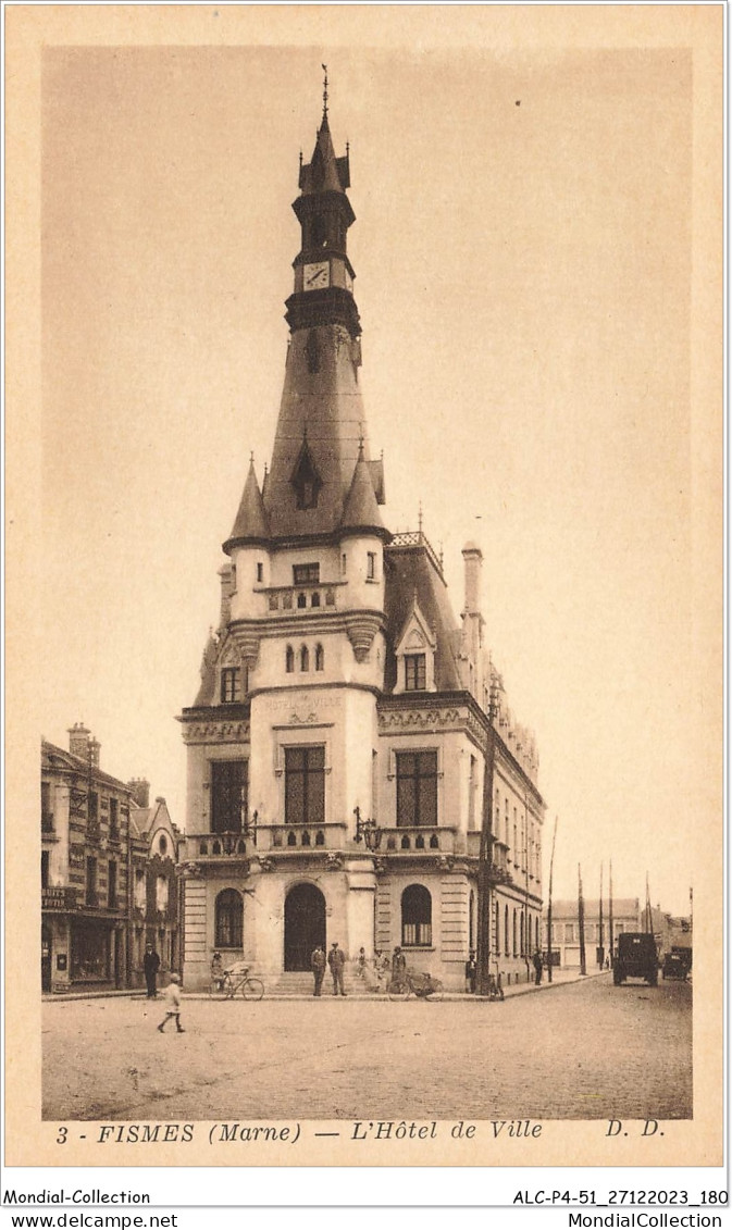 ALCP4-51-0391 - FISMES - Marne - L'hôtel De Ville  - Fismes