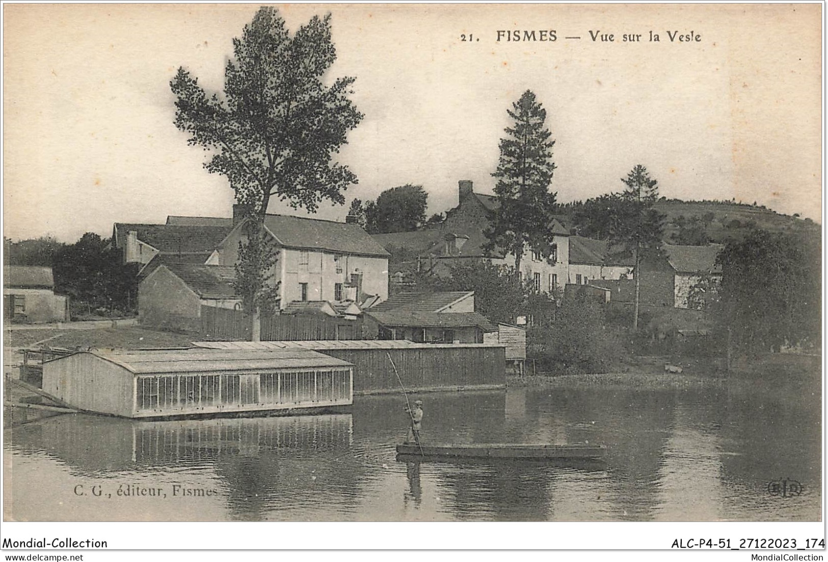 ALCP4-51-0388 - FISMES - Vue Sur La Vesle  - Fismes