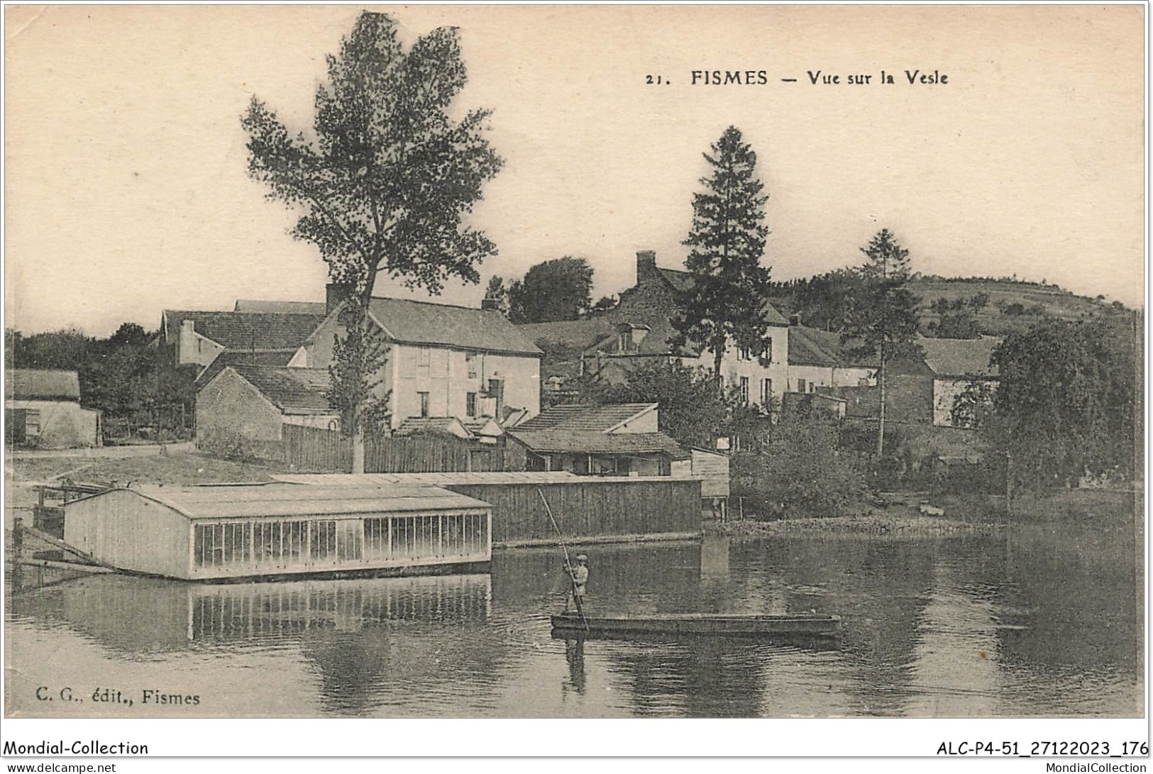 ALCP4-51-0389 - FISMES - Vue Sur La Vesle  - Fismes