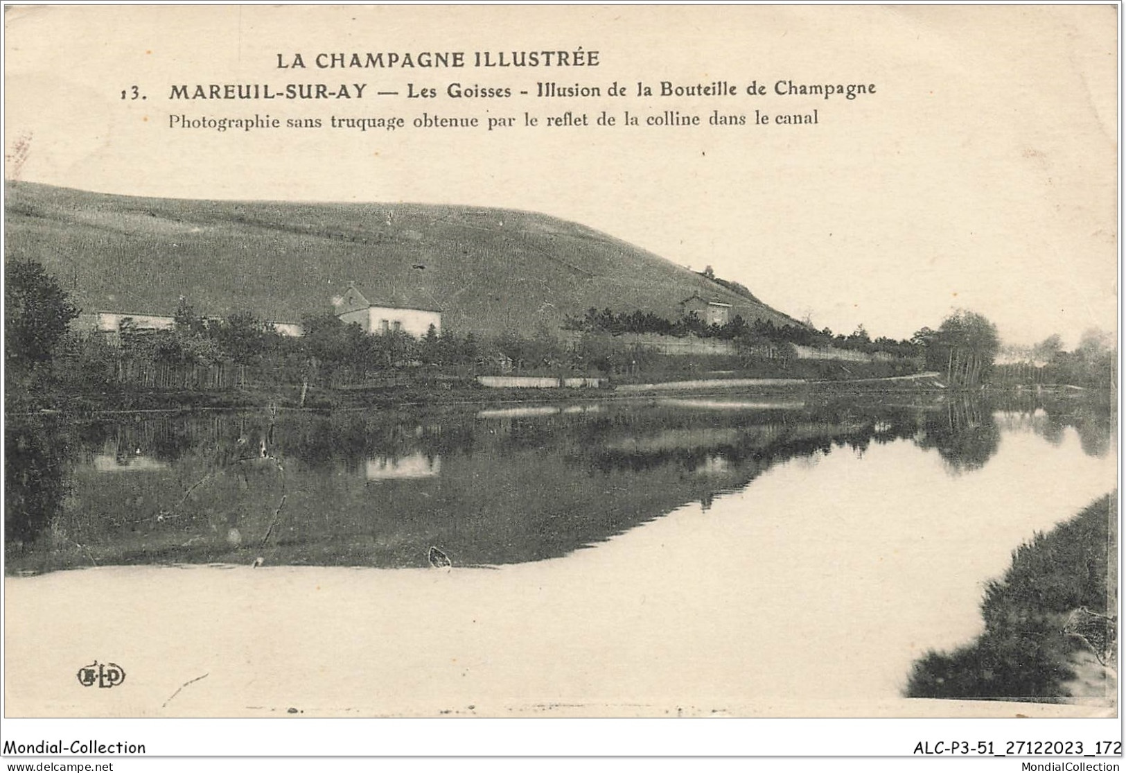 ALCP3-51-0287 - MAREUIL-SUR-AY - Les Goisses - Illusion De La Bouteille De Champagne  - Mareuil-sur-Ay