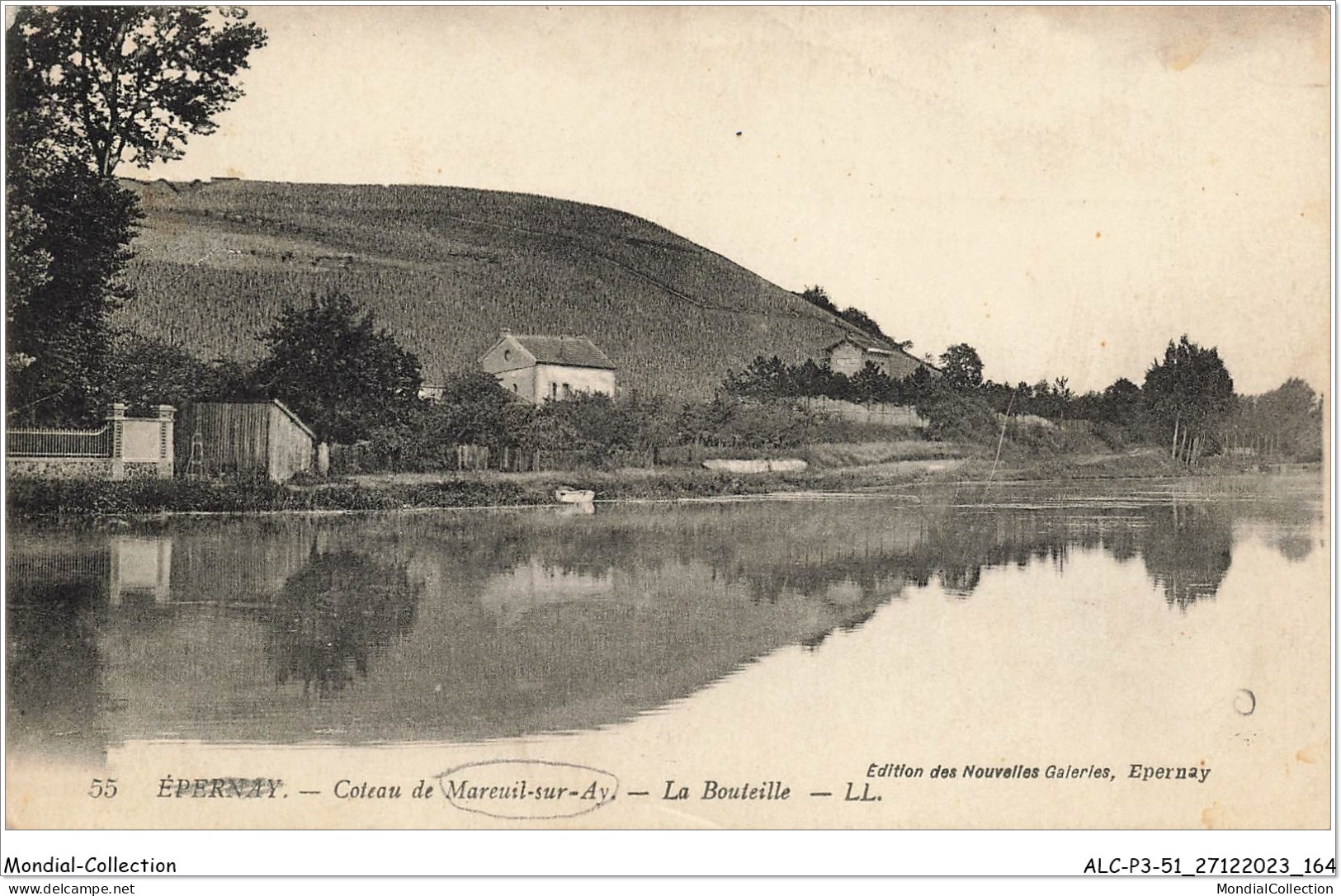 ALCP3-51-0283 - Côteau De MAREUIL-SUR-AY - La Bouteille - LL  - Mareuil-sur-Ay