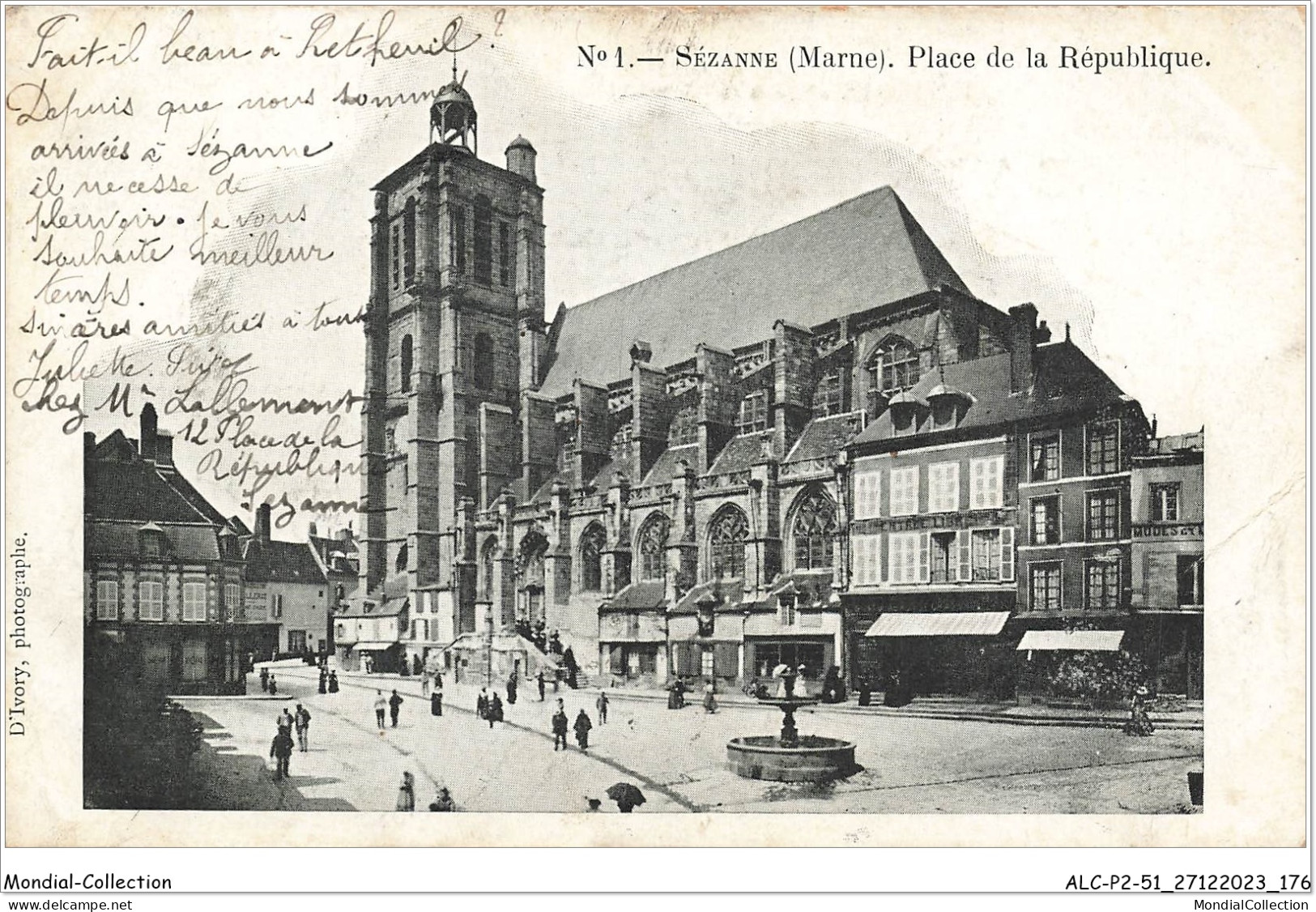 ALCP2-51-0189 - SEZANNE - Marne - Place De La République  - Sezanne