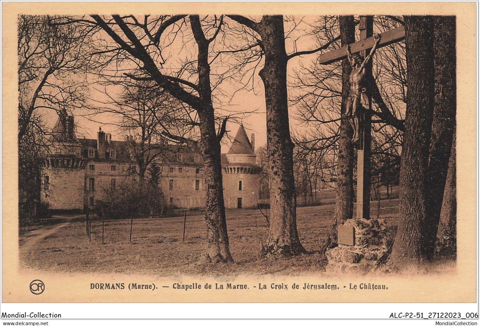 ALCP2-51-0104 - DORMANS - Marne - Chapelle De La Marne - La Croix De Jérusalem - Le Château  - Dormans