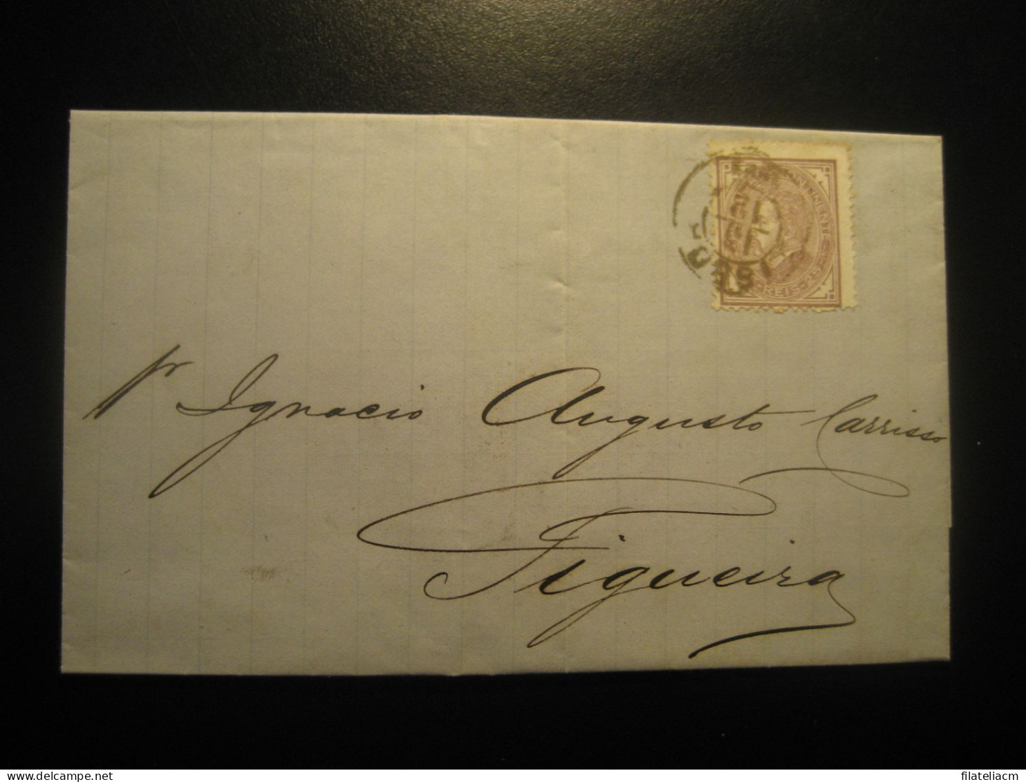 LISBOA 1881 To Figueira Da Foz Cancel Letter PORTUGAL - Brieven En Documenten