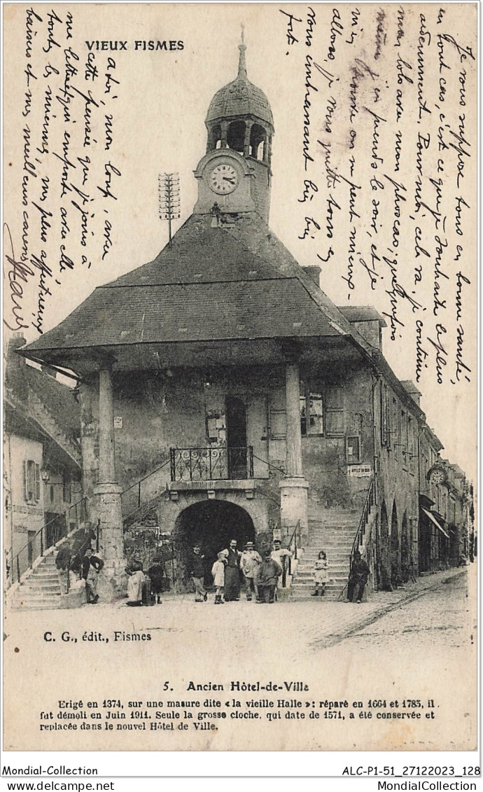 ALCP1-51-0065 - VIEUX FISME - Ancien Hôtel De Ville  - Fismes