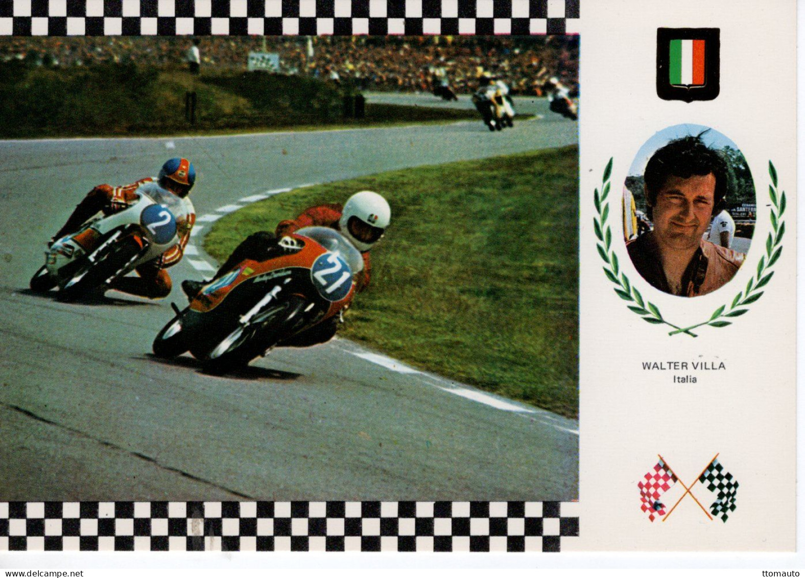 Walter Villa (Italie) - Moto Harley Davidson 250 GP - Serie Gran Prix - CPM - Motociclismo