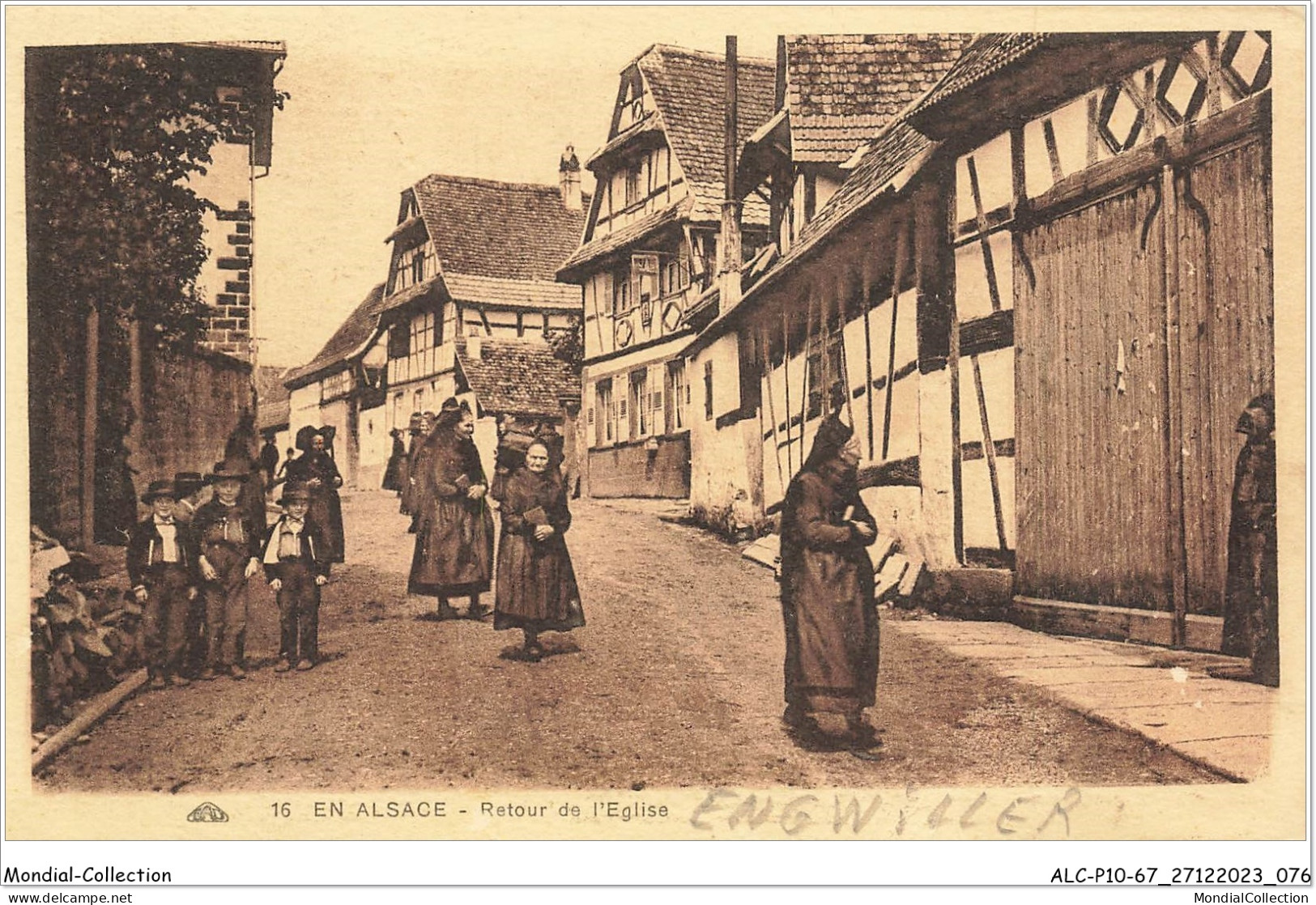 ALCP10-67-0969 - ENGWILLER - En Alsace - Retour D'église - Haguenau