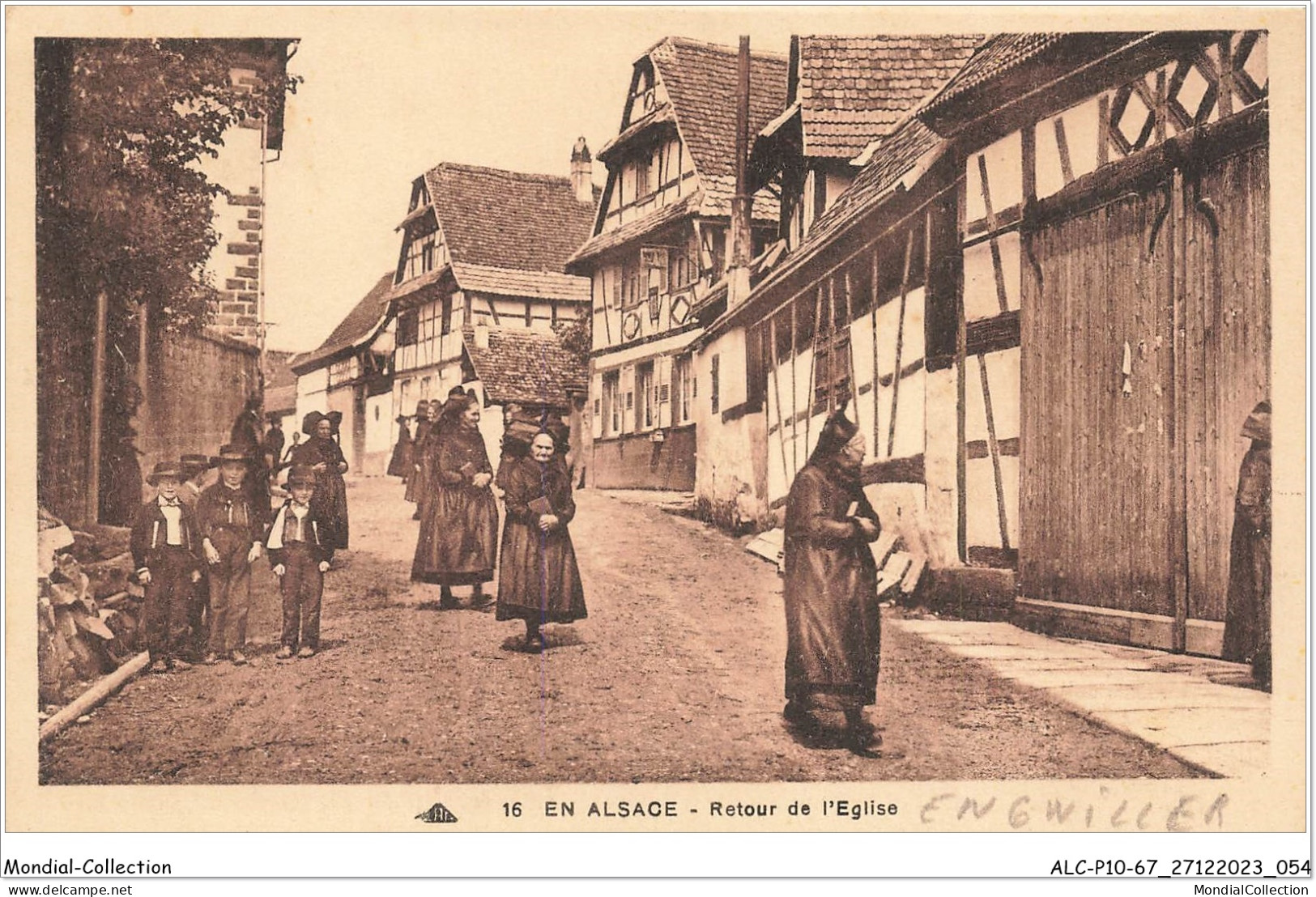 ALCP10-67-0958 - ENGWILLER - En Alsace - Retour De L'église - Haguenau