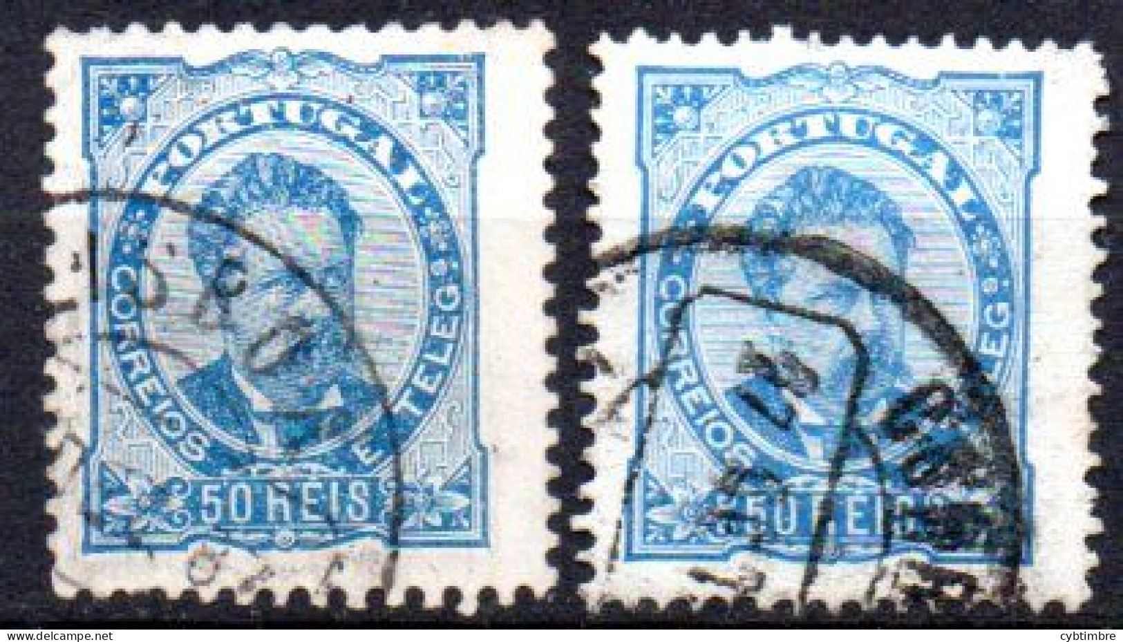 Portugal: Yvert N° 61A + 61B; Cote 9.00€ - Used Stamps