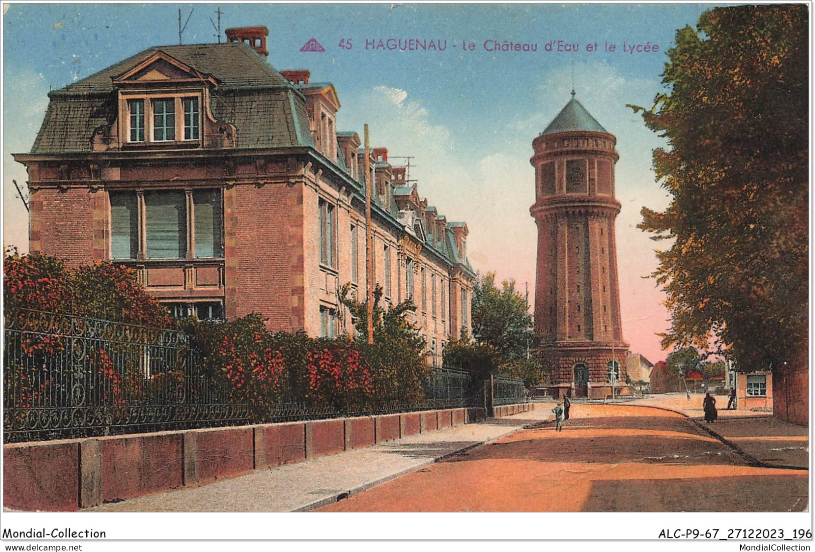 ALCP9-67-0928 - HAGUENAU - Le Château D'eau Et Le Lycée  - Haguenau