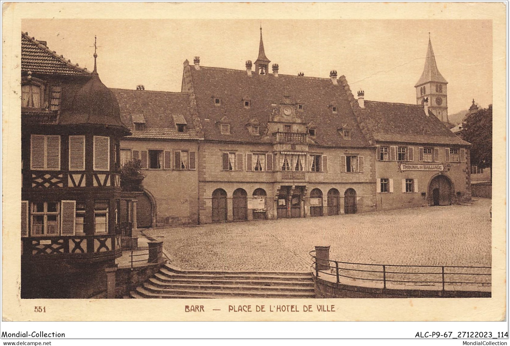 ALCP9-67-0887 - BARR -  Place De L'hôtel De Ville  - Barr