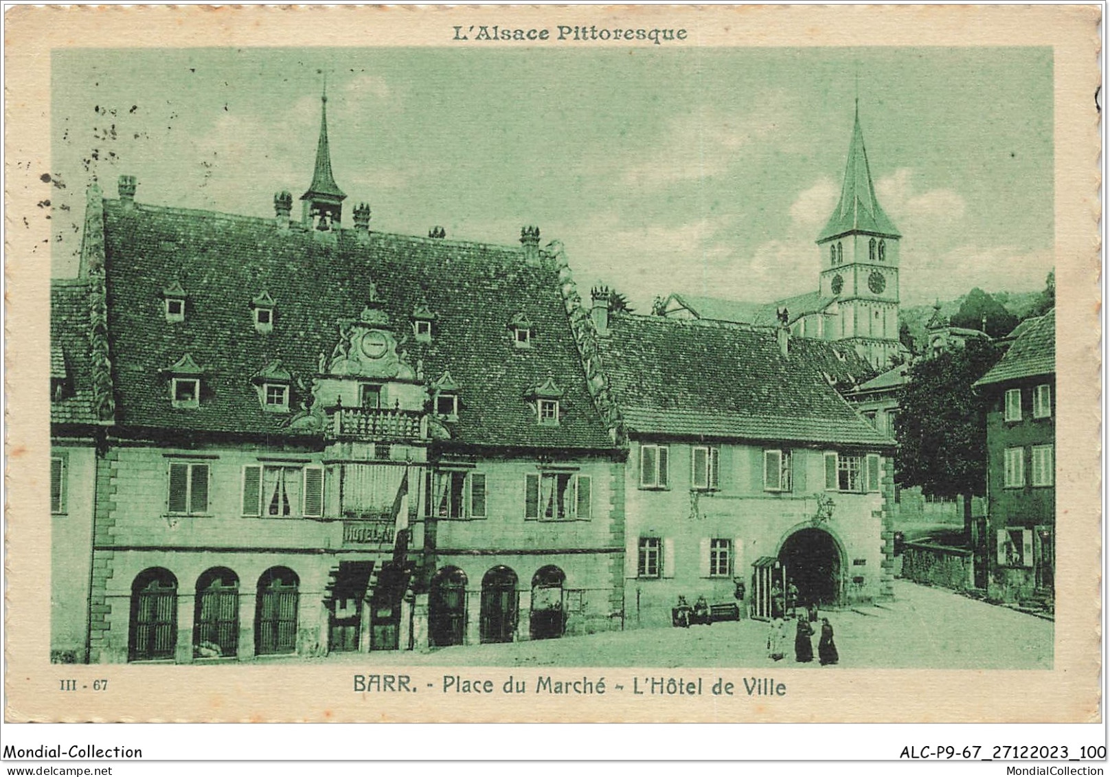 ALCP9-67-0880 - BARR - Place Du Marché - L'hôtel De Ville  - Barr