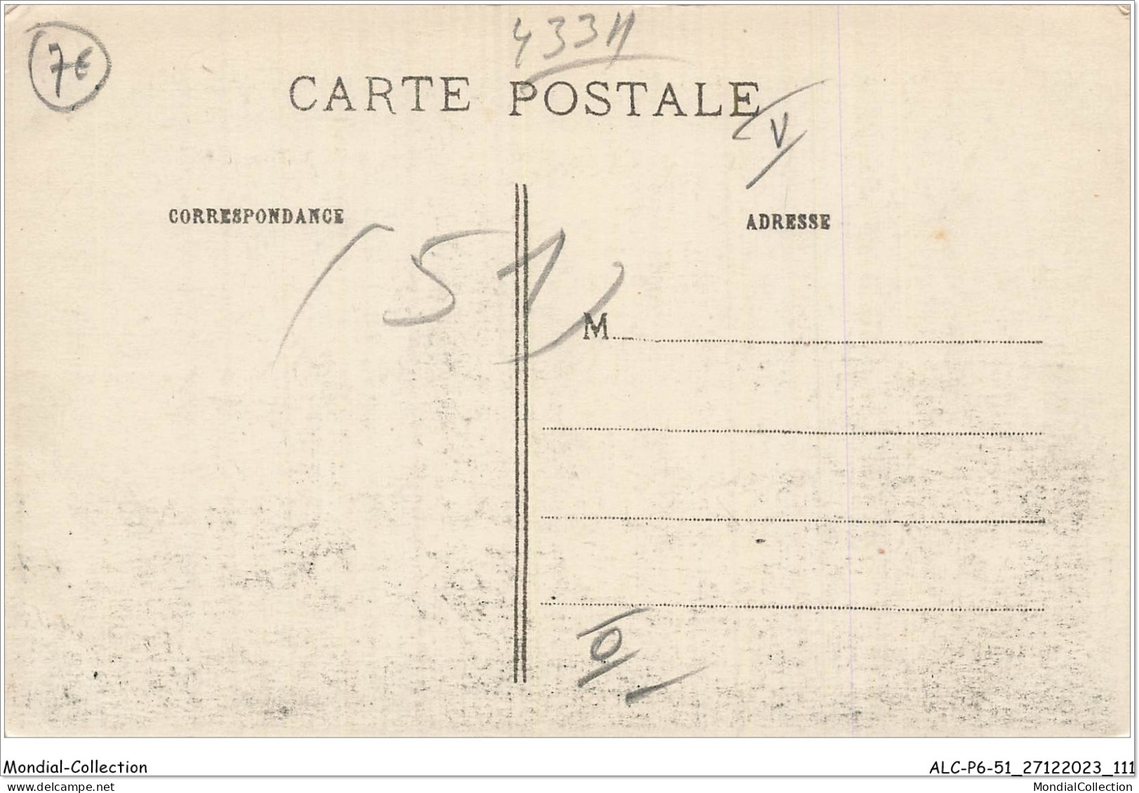 ALCP6-51-0556 - En Champagne - VILLE-SUR-TOURBE - Marne - Un Coin De Ce Canton Entièrement Détruit  - Ville-sur-Tourbe