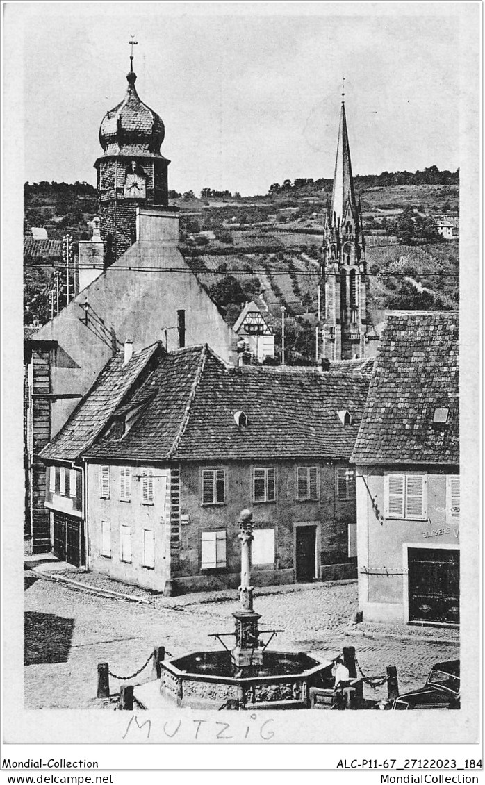 ALCP11-67-1123 - MUTZIG - Blick Auf Rathaus U - Kirche - Mutzig