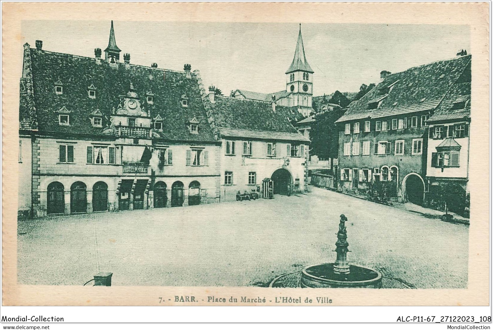 ALCP11-67-1085 - BARR - Place Du Marché - L'hôtel De Ville - Barr