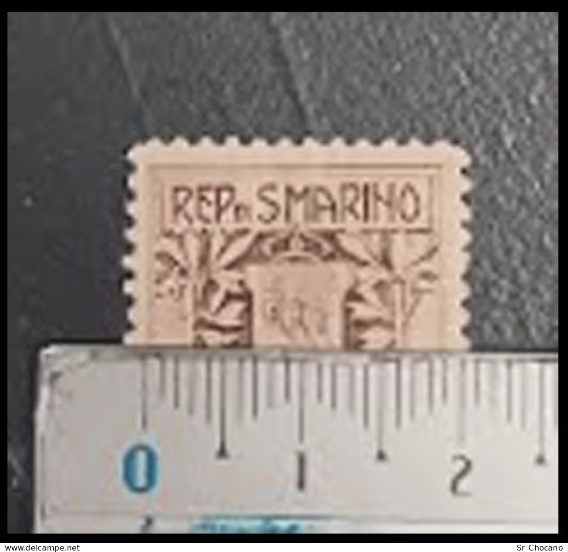 SAN MARINO.1905.1c Brown.Type 2 (19 Mm).Scott 78-.MH. - Ungebraucht