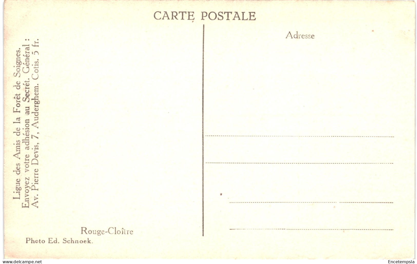 CPA Carte Postale Belgique  Bruxelles Rouge Cloître     VM79644 - Bossen, Parken, Tuinen