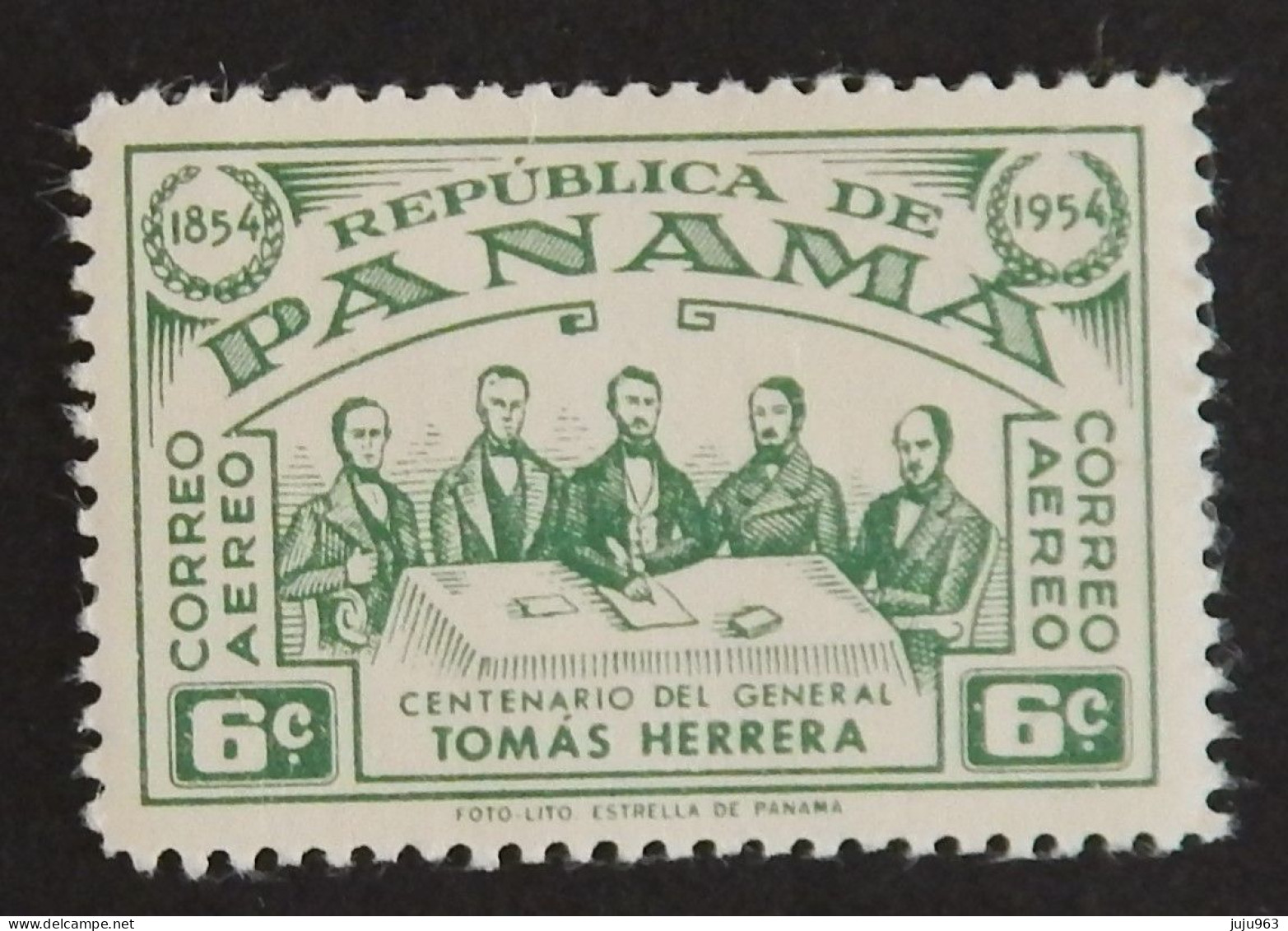 PANAMA YT PA 134 NEUF(*)MNG "MORT DU GENERAL HERRERA" ANNÉE 1954 - Panama