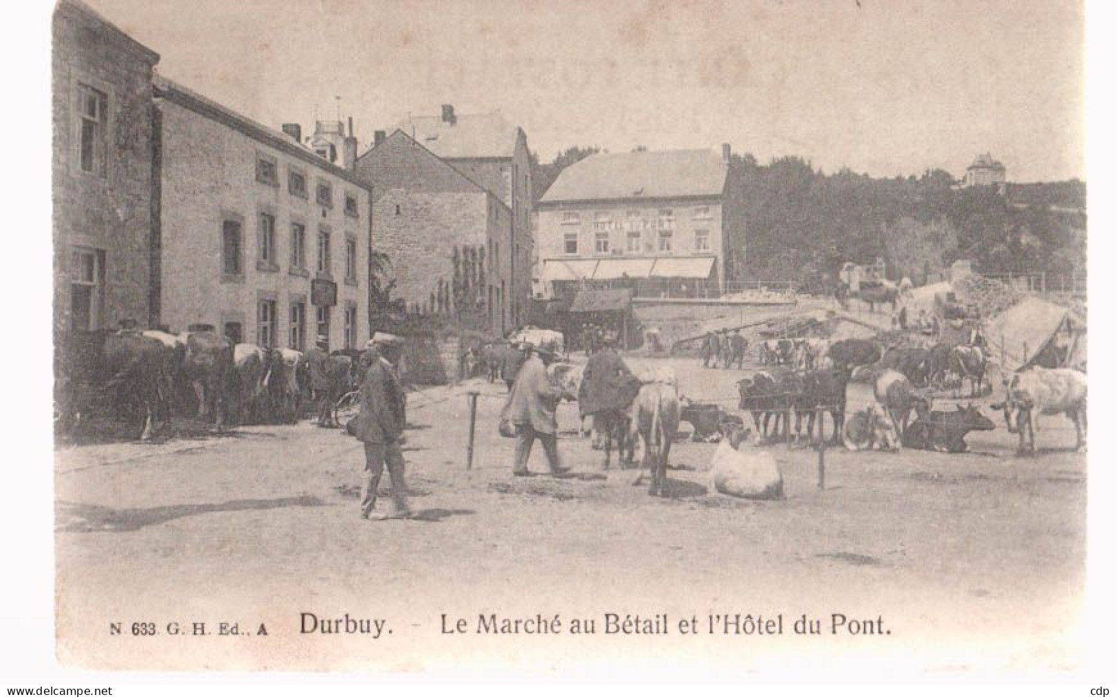 Cpa Durbuy  Marché Bétail   1906 - Durbuy