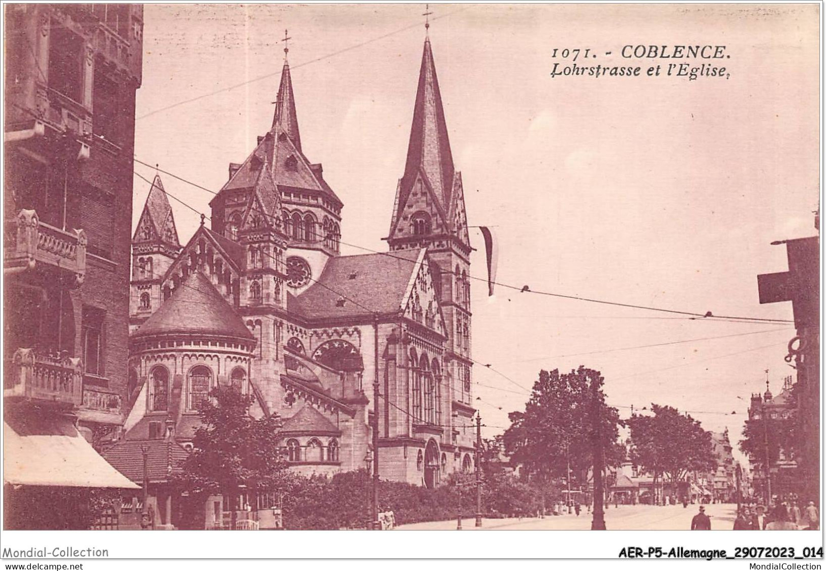 AERP5-ALLEMAGNE-0357 - COBLENCE - Lohrstrasse Et L'église - Koblenz