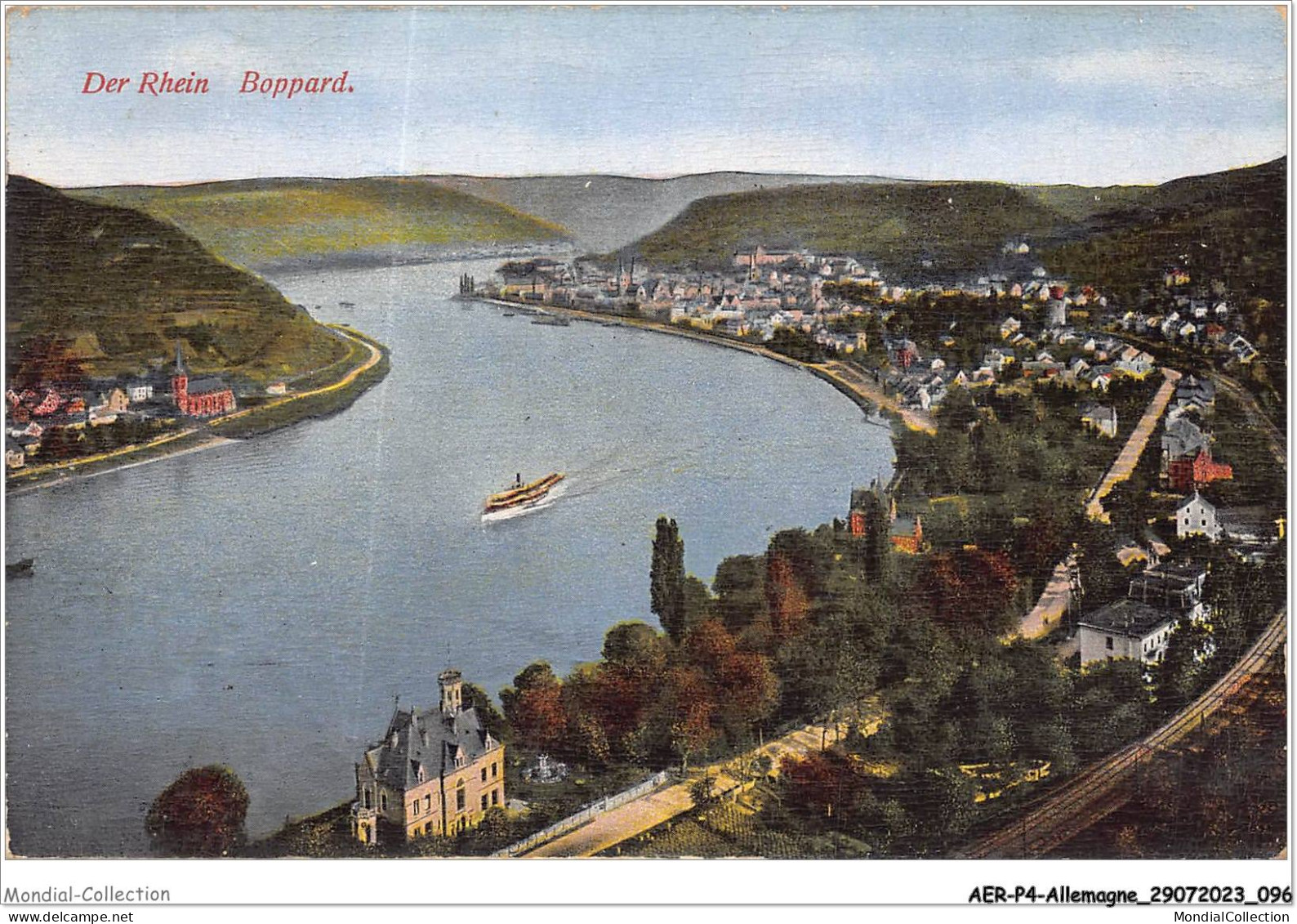 AERP4-ALLEMAGNE-0303 - DER RHEIN BOPPARD - Vue Aérienne Générale - Boppard