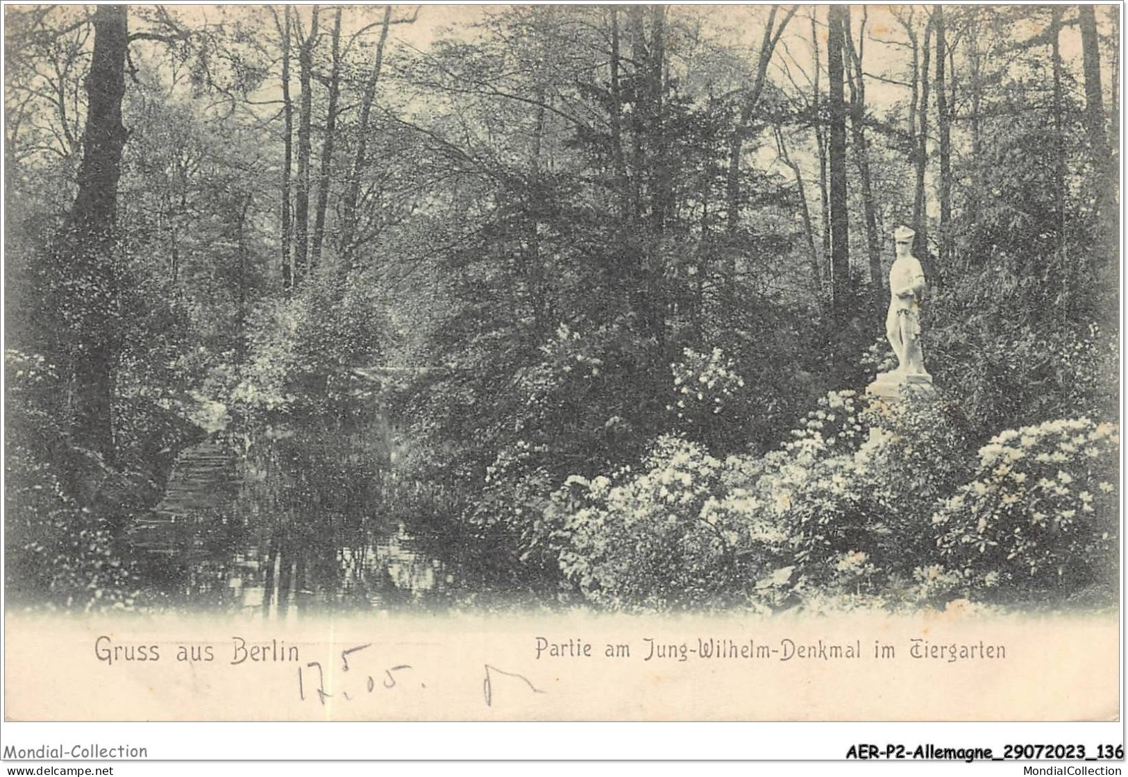 AERP2-ALLEMAGNE-0154 - GRUSS AUS BERLIN - Partie Am Jung-wilhelm-denkmal Im Tiergarten - Tiergarten