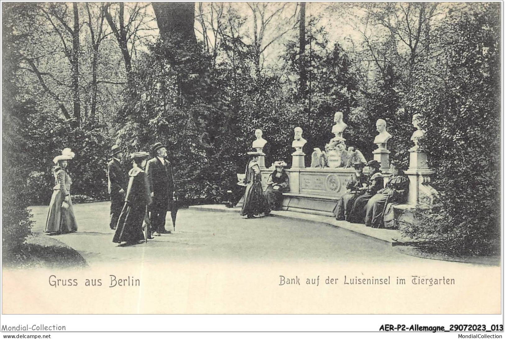 AERP2-ALLEMAGNE-0092 - GRUSS AUS BERLIN - Bank Auf Der Luiseninsel Im Tiergarten - Tiergarten