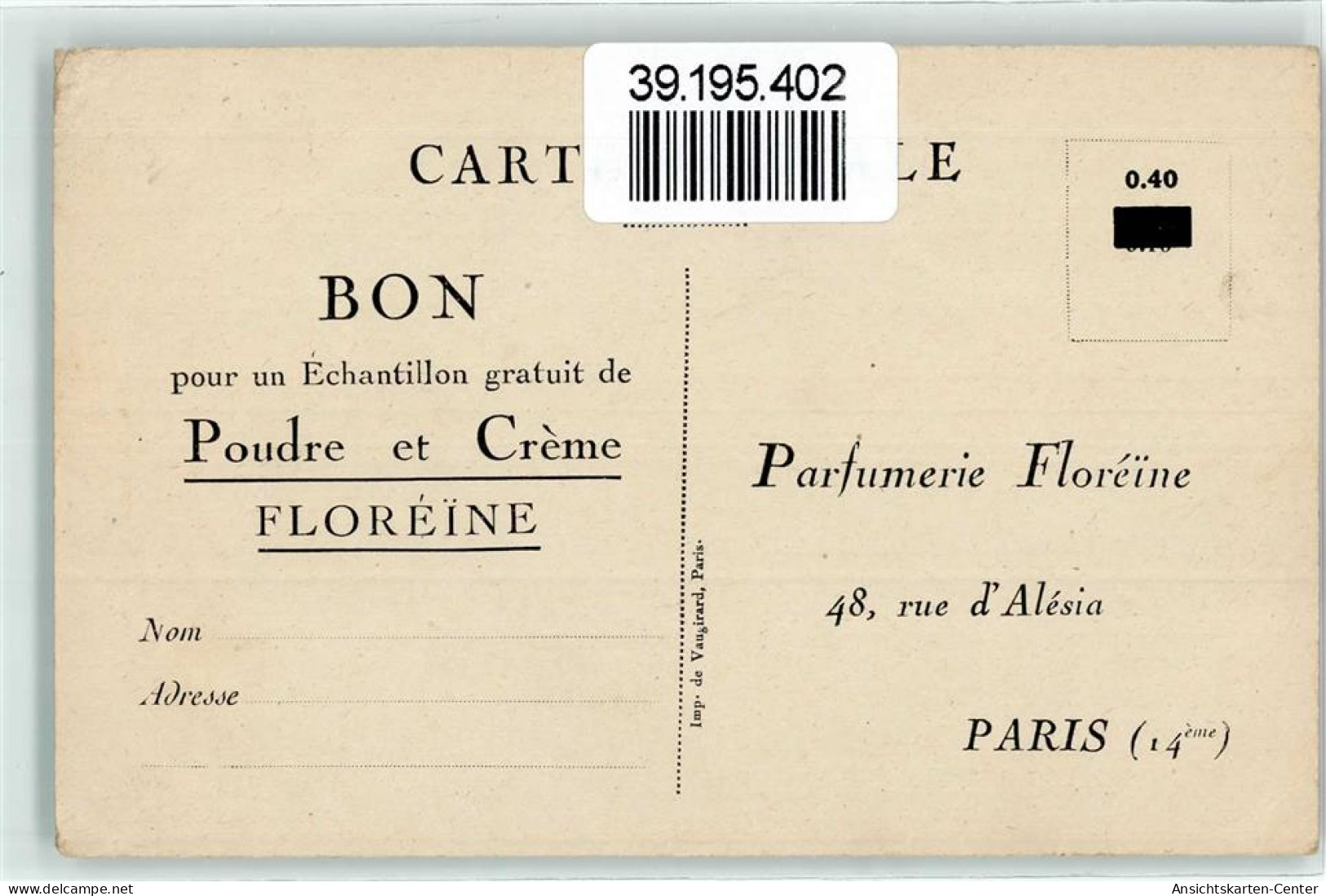 39195402 - Poudre Floreine  Sign. Hauson AK - Andere & Zonder Classificatie