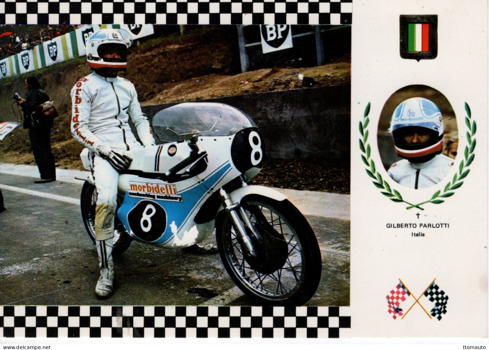 Gilberto Parlotti  (Italie) - Moto Morbidelli 125 GP - Serie Gran Prix - CPM - Motorradsport