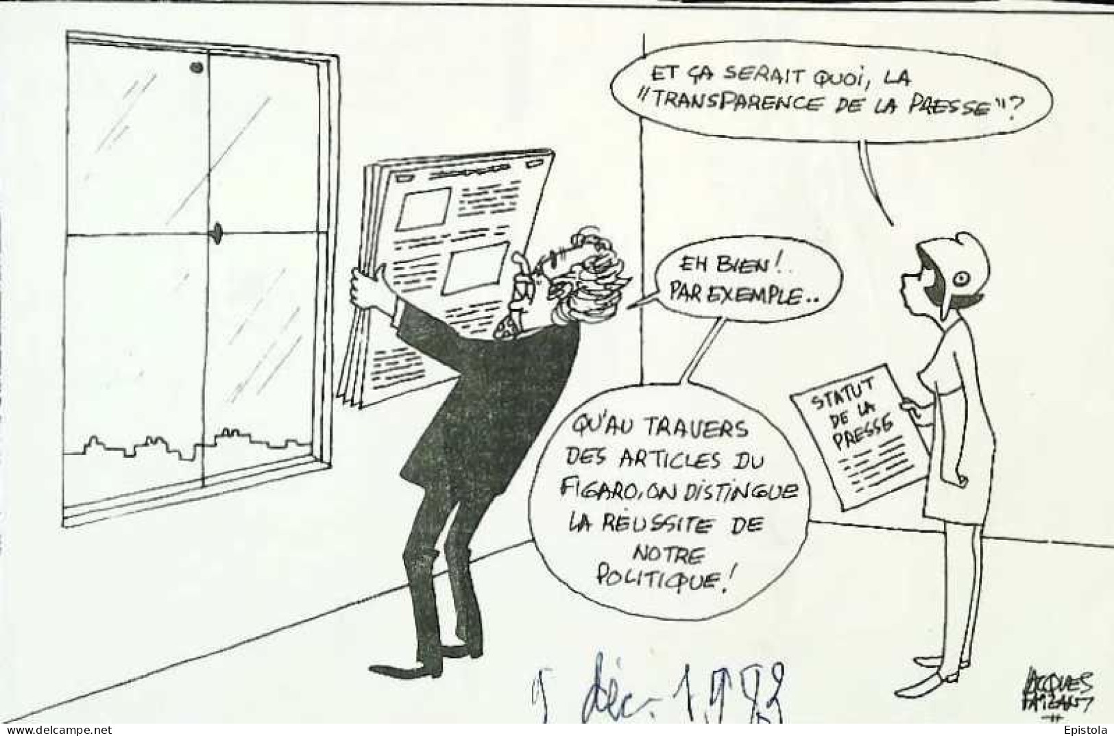 ► Coupure De Presse  Quotidien Le Figaro Jacques Faisant 1983   Transparence De La Presse   Figaro - Desde 1950