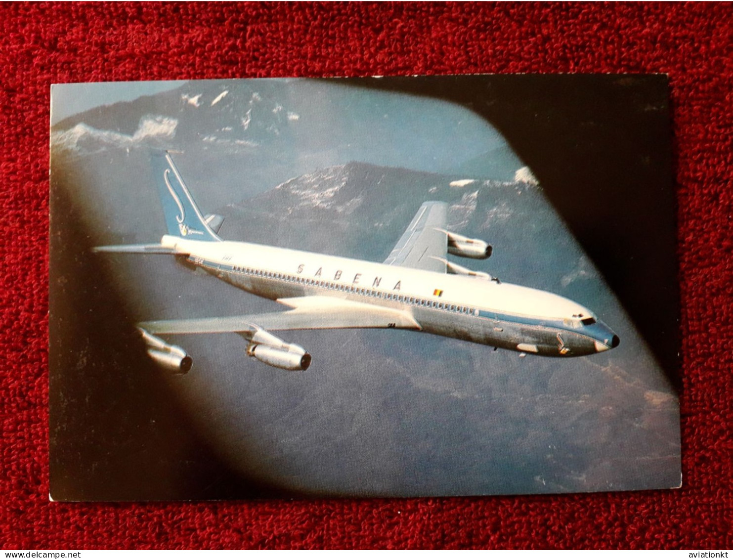 Airline Issued Card. Sabena B 707 - 1946-....: Moderne