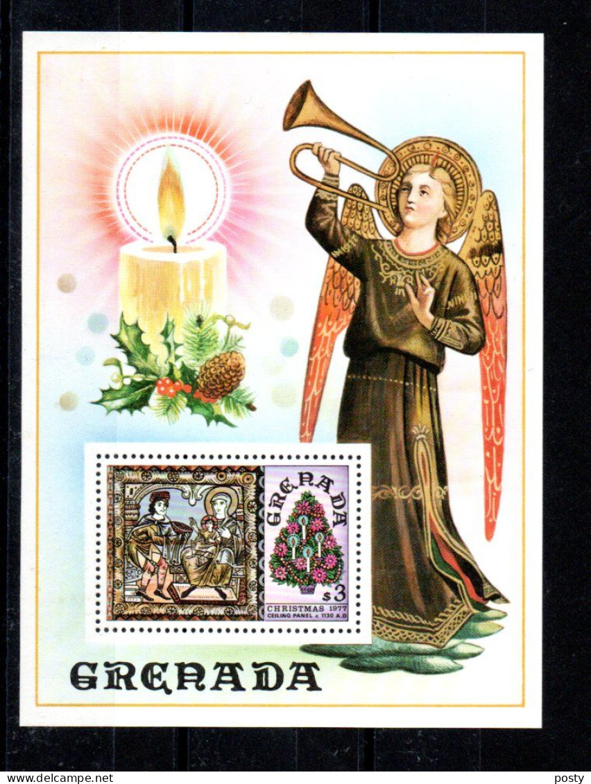 GRENADE - GRENADA - 1977 - B/F - M/S - NOEL - CHRISTMAS - WEIHNACHTEN - - Grenade (1974-...)