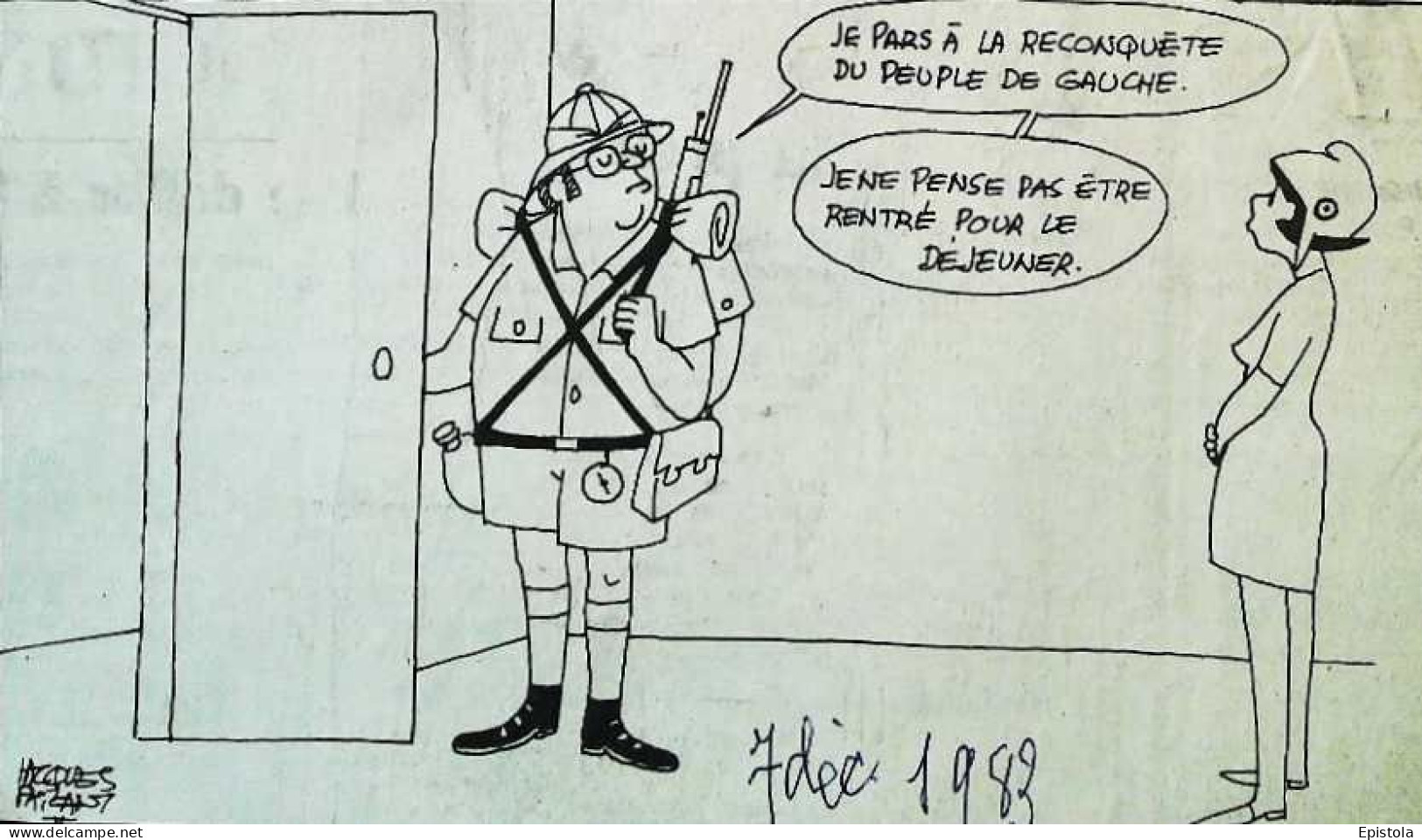 ► Coupure De Presse  Quotidien Le Figaro Jacques Faisant 1983   Reconquète Du Peuple De Gauche - Desde 1950