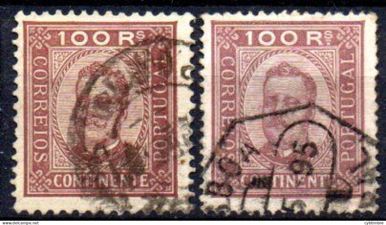 Portugal: Yvert N° 74A + 74B; Cote 27.50€ - Used Stamps