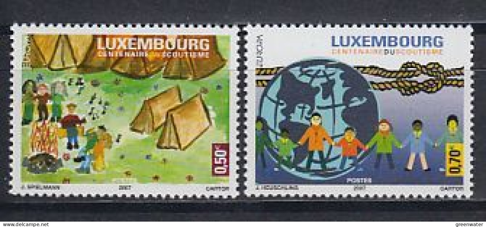 Europa Cept 2007 Luxemburg 2v ** Mnh (59502C) - 2007