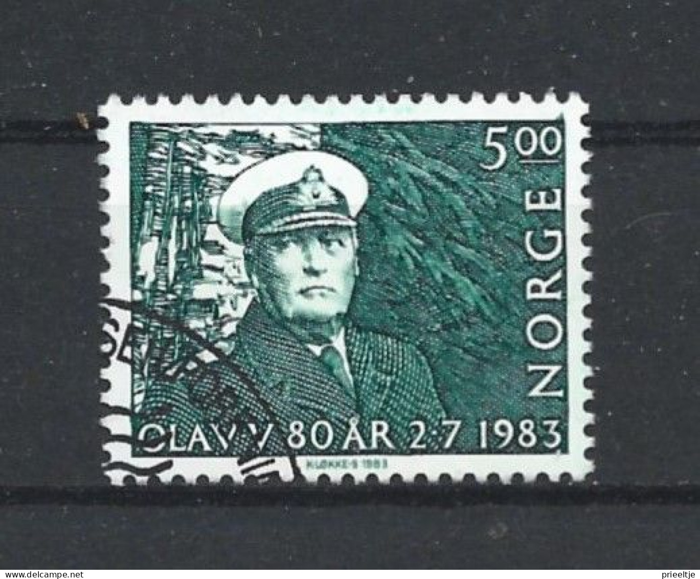 Norway 1983 King Olav V. 80th Anniv. Y.T. 845 (0) - Used Stamps