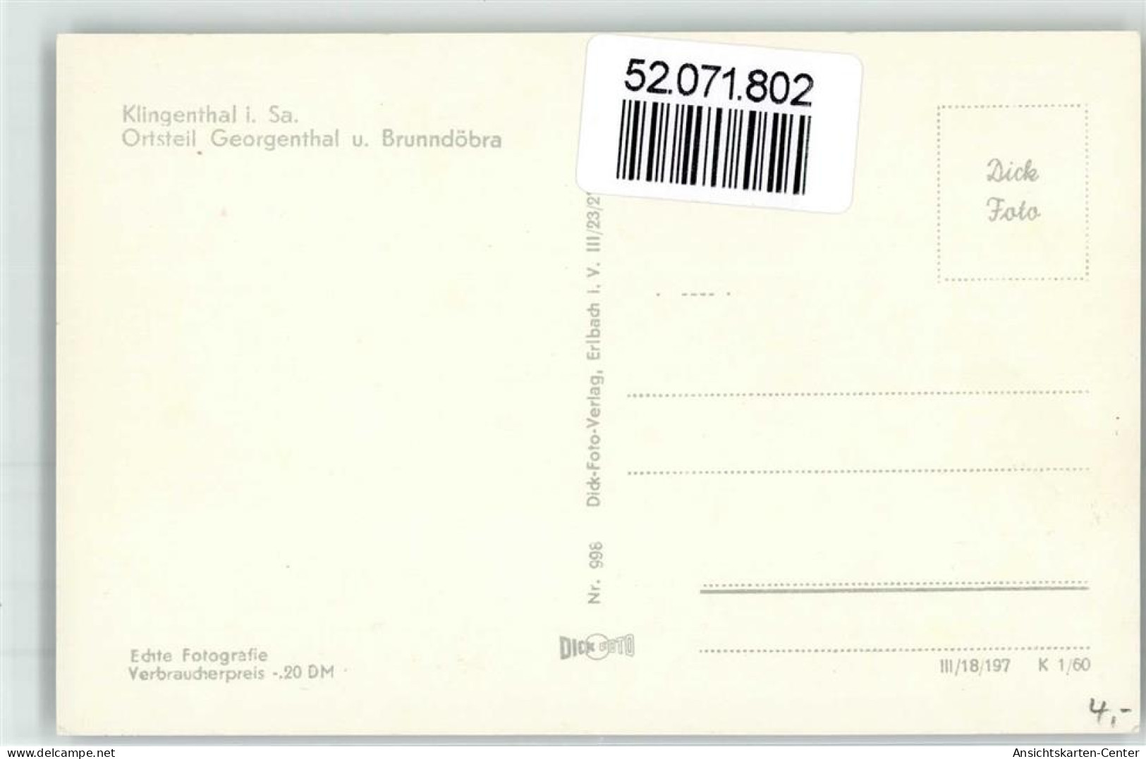 52071802 - Klingenthal - Klingenthal