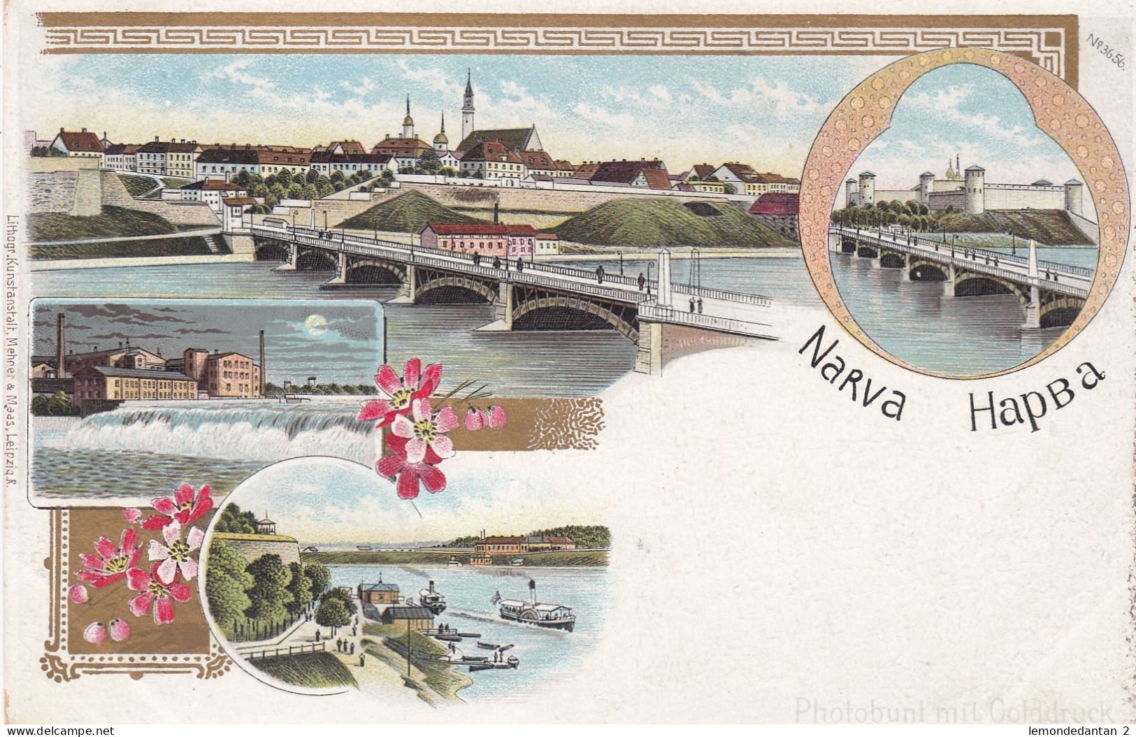 ESTONIA - LITHO - GRUSS AUS NARVA - Estland