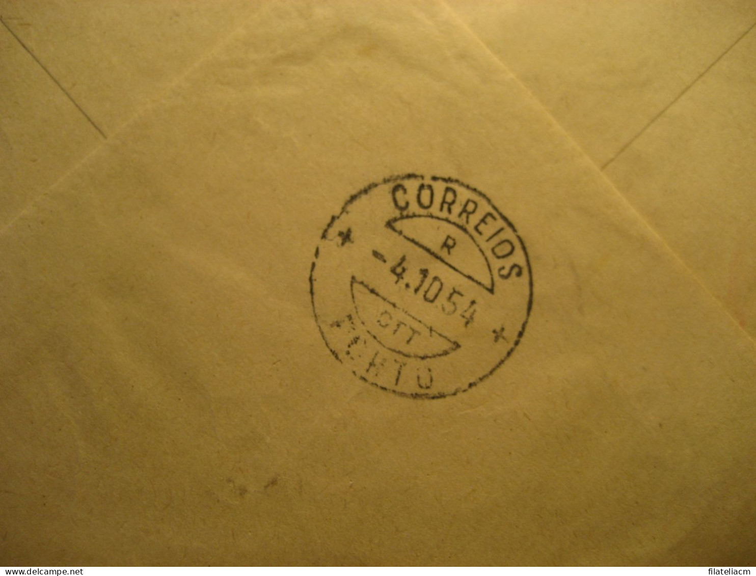 GRANJA 1954 To Porto Cancel Correios Postage Paid Cover PORTUGAL - Lettres & Documents