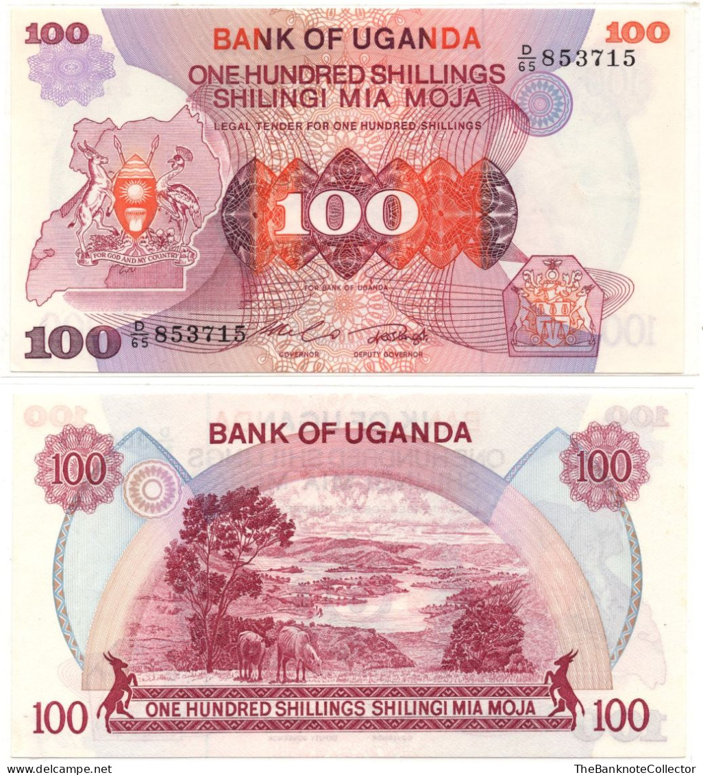 Uganda 100 Shillings ND 1982 P-19 UNC - Uganda