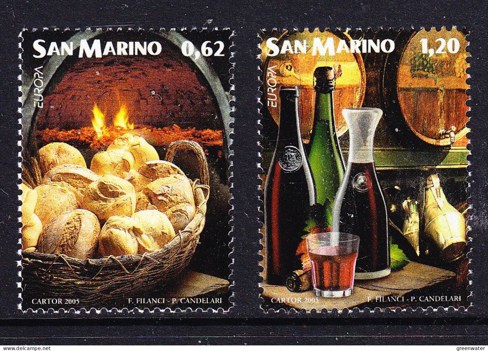 Europa Cept  2005 San Marino 2v Europa  ** Mnh (59504B) - 2005