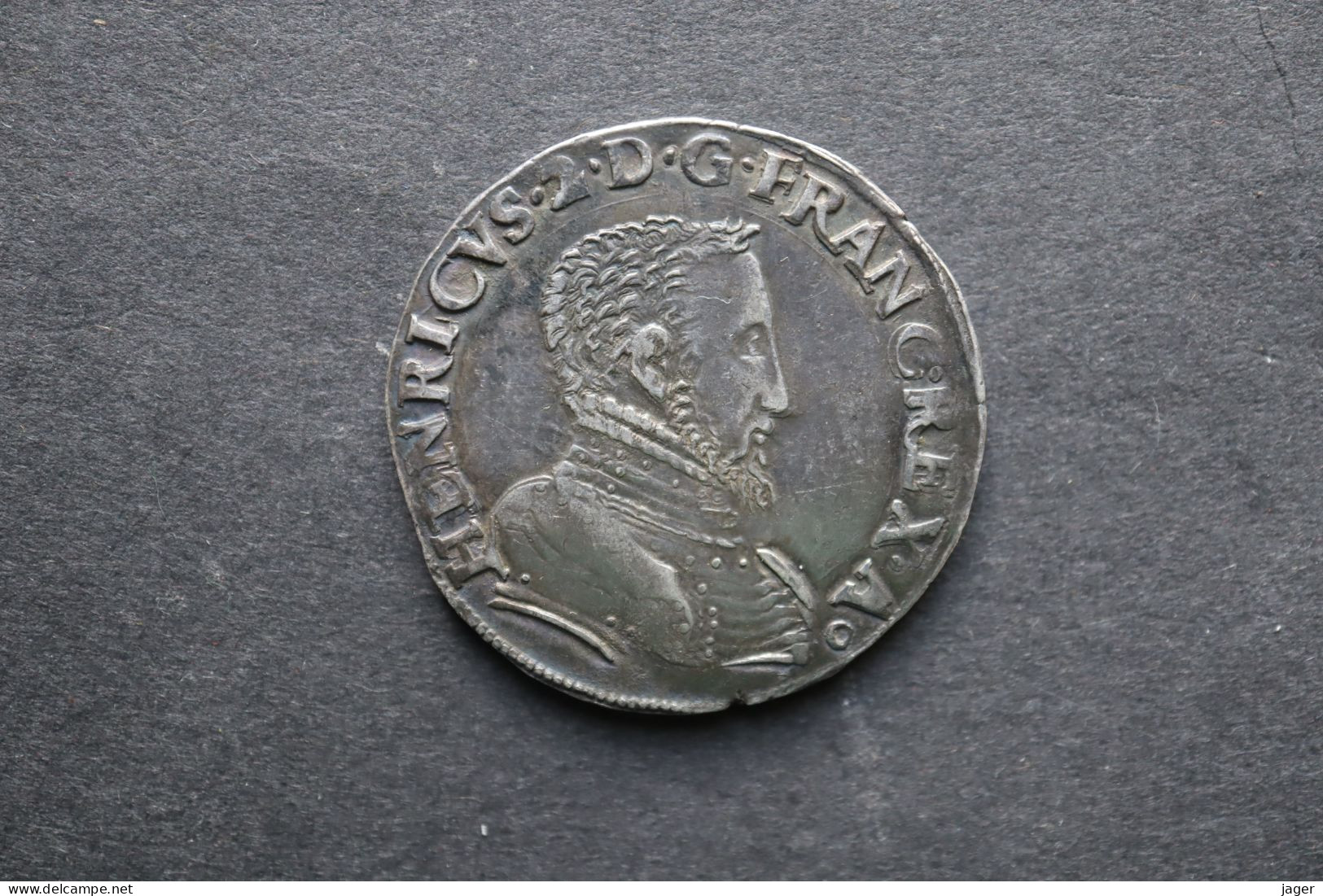 Monnaie   Ancienne  1554  HENRI IV  TESTON ARGENT Atelier D - 1547-1559 Heinrich II.