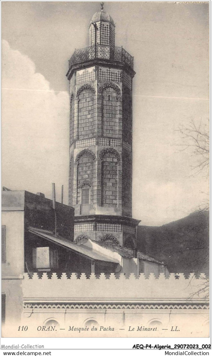 AEQP4-ALGERIE-0276 - ORAN - Mosquée Du Pacha - Le Minaret - Oran