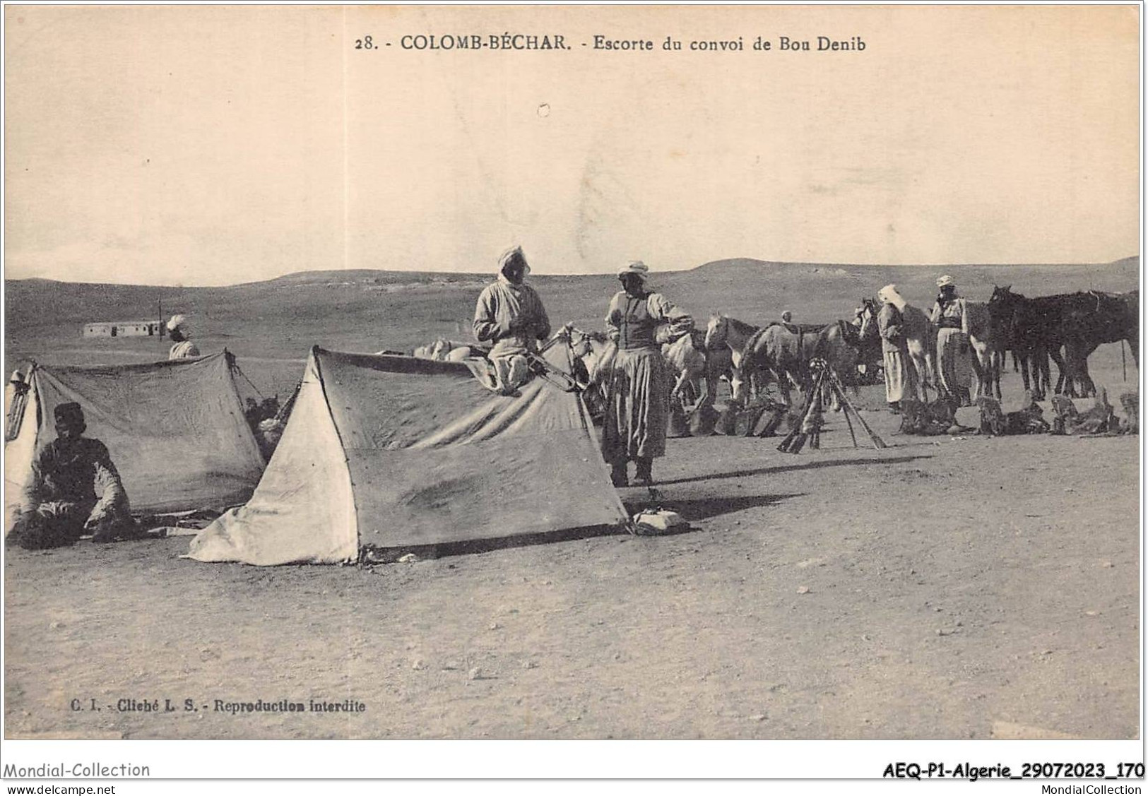 AEQP1-ALGERIE-0086 - COLOMB-BECHAR - Escorte Du Convoie De Bou Denib - Bechar (Colomb Béchar)