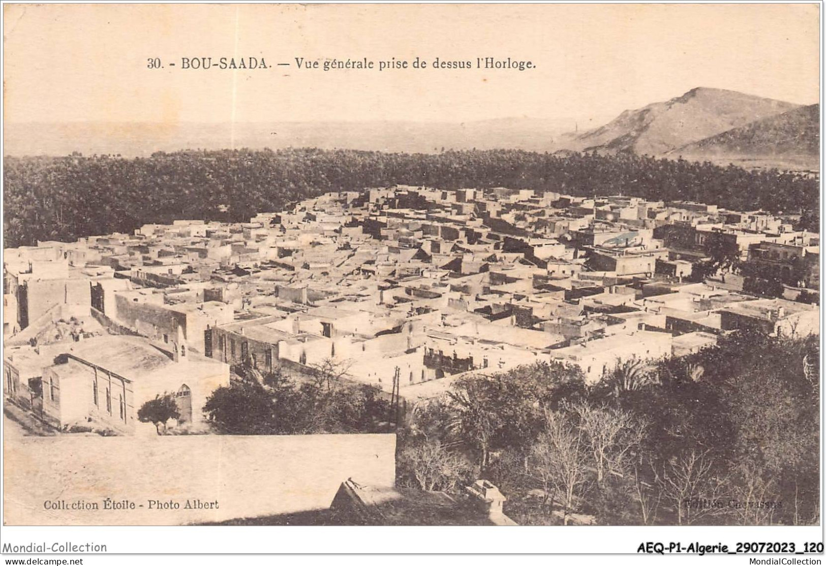 AEQP1-ALGERIE-0061 - BOU-SAADA - Vue Général Prise De Dessus L'horloge - El-Oued