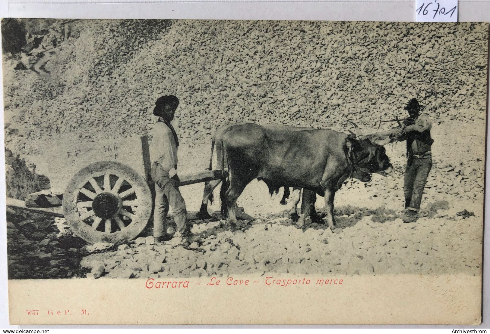 Carrara - Le Cave Trasporto Merce - Ca 1900 (16'701) - Carrara