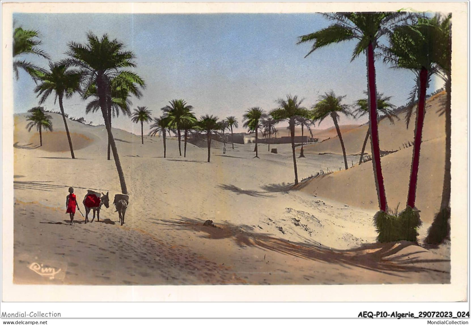 AEQP10-ALGERIE-0848 - Collection Artistique - Lafrique - Dunes De Sables Envahissant L'oasis - Colecciones Y Lotes