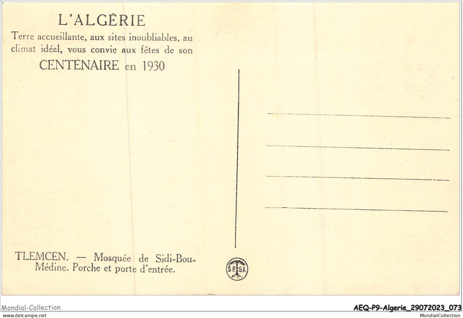 AEQP9-ALGERIE-0781 - Tlemcen - Mosquée De Sidi-bou-médine Et Porte D'entrée - Tlemcen