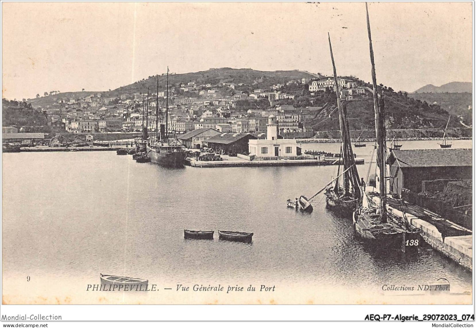 AEQP7-ALGERIE-0592 - PHILIPPEVILLE - Vue Générale Prise Du Port - Skikda (Philippeville)